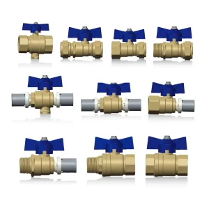 Factory Direct Brass Compression Ball Valve for High-Temperature Water OEM Customizable
