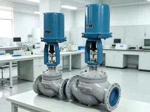 Factory Direct CF8M Globe Control Valve Class150 DN100 Plug Trim Equal Percentage Electric Actuator 4 20mA HART Water Treatment