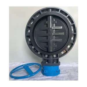 Factory Direct D371X Manual Gear Wafer Butterfly Valve with Anti-Corrosion Seat UPVC FRPP PPH ABS Grey White