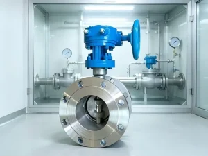 Factory Direct Double Offset Butterfly Valve 304 316 316L CF8M Class300 Flanged RF Metal Seated Gear Operated for Petrochemical