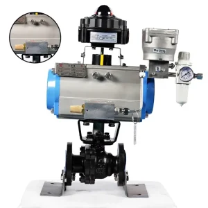 Factory Direct High Pressure Pneumatic O-Type Shutoff Ball Valve 316 304 Stainless Steel Flanged Chemical Oil Gas Water OEM