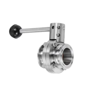Factory Direct Manual Stainless Steel Sanitary Grade Quick Release Butterfly Valve