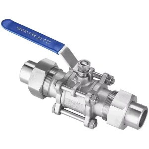 Factory Direct Normal Temperature Stainless Steel 304 Silver Color Multifunction SS 3pc Ball Valve