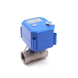 Factory Direct Sale 2 Way CWX 25S Mini Electric Motorized Brass Stainless Water Ball Valve Electric 3V Motorized Valve