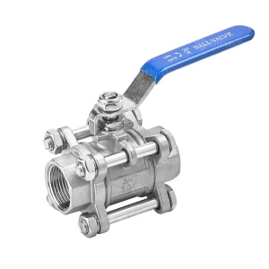 Factory Direct Sale 3 Piece 1″ Type 304/316 Manual Screw Thread Ball Valve OEM