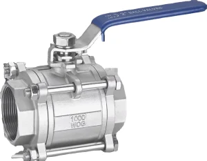 Factory Direct Sale 3pc Ball Valve 304 Material Thread end Ball Valve