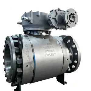 Factory Direct Sale Manual High Pressure Forged Steel A105N DN350 Trunnion Flanged Ball Valve OEM for Oil Gas Pipeline PTFE