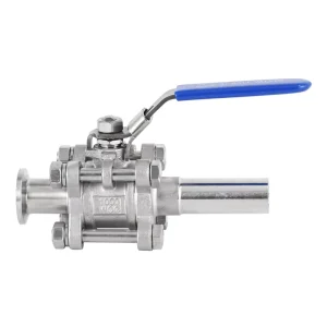Factory Direct Sale Q61F 16 304 Stainless Steel Three Piece Extended Welding OEM Manual Sanitary Grade Ball Valve for Water