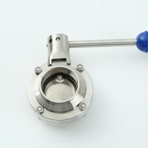 Factory Direct Sale Sanitary Stainless Steel 304 316L Butterfly Valve Manual Welding Butterfly Valve