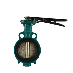 Factory Direct Sale Wafer Butterfly Rubber Seal Customized Size 3/4-24″ Lever Hand Butterfly Valve