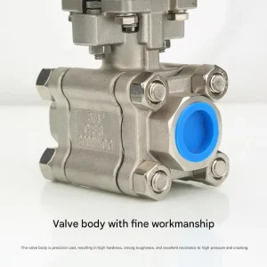 Factory Direct Sales 304 Stainless Steel Three-Piece Pneumatic Internal Thread Ball Valve Straight Through Ball Valve