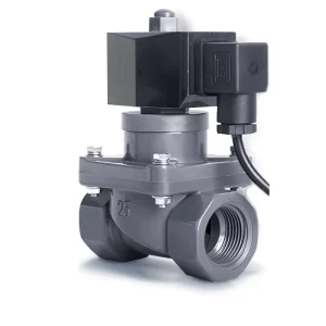 Factory Direct Sales CPVC Materia Thickened Valve Body Acid and Alkali Resistant Flange Solenoid Water Valve for Water