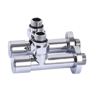 Factory Direct Sales Chrome plated Angle Valves for Towel Racks OEM Customizable 1 Year Warranty