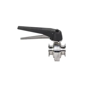 Factory Direct Sales Duckbill Butterfly Valve 304 316L Stainless Steel Manual Sanitary Clamp Type Valve