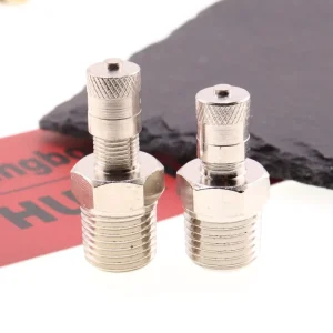 Factory Direct Sales New Brass Nickel Plated 1/4 NPT 1/4 BSPT Schrader Air Control Tank Valve Male Tank Valve Stem