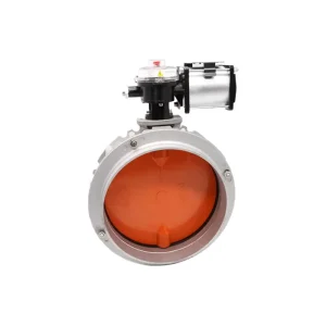 Factory Direct Sales V2FS Pneumatic Dust Butterfly Valve Alu Alloy Cement Mixing Plant Double/Single Flange Dust Butterfly Valve