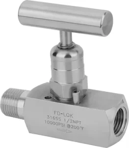 Factory Direct Sales V9 316 Stainless Steel Hydraulic Needle Valve 2-Way Rising Plug 10000 psi ISO 9001 CE