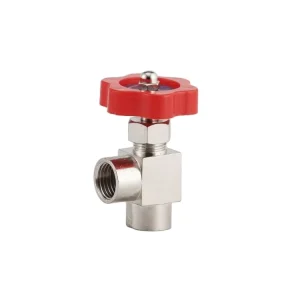 Factory Direct Sell Prices 1/8 BSPP Female Nickel Plated Brass Threaded Angle Needle Valve