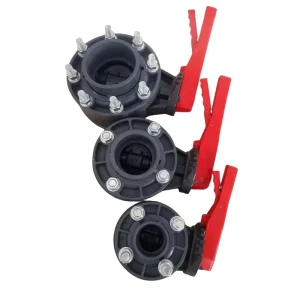 Factory Direct Source DIN UPVC All Sizes Butterfly Valve with Flange