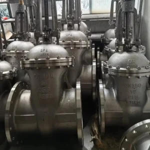 Factory Direct Stainless Steel OS&Y Gate Valve CF8 Class 300 DN100 Flanged RF Solid Wedge Handwheel