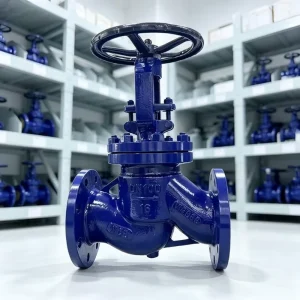 Factory Direct Stainless Steel Y Globe Valve CF3M PN100 DN25 1nch Flanged Metal Seated for High Temp 550°C Service