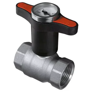 Factory Direct Supply 1″ Straight Type Brass Ball Valve with Thermometer