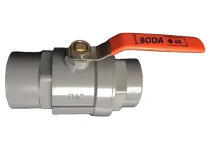 Factory Direct Supply 316 Stainless Steel Handle Two-Piece Plastic Ball Shutoff Valve 20MM Water ANSI Standard