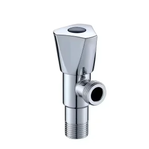 Factory Direct Supply Sturdy and Durable 1 2″ Stainless Steel Chrome Finish Angle Valve Price for Kitchen & Bathroom Use