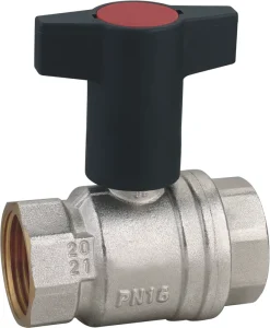 Factory Direct Supply nickel plated ball valve with Brass Ball Valve FxF