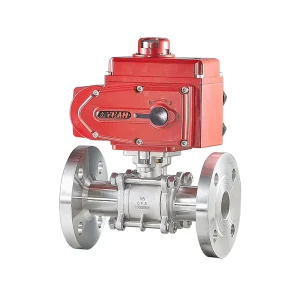 Factory Electric Motorized Stainless Steel Flange Connection Ball Valve DN40 OEM Customized Water Control PTFE Sealing