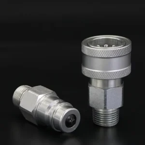 Factory Exclusive Model ISO7241-A Standard Poppet Valve BSP/NPT Hydraulic Quick Disconnect for Excavator