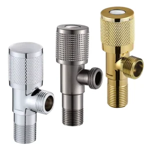 Factory G1 2 Water Brushed Stop Valve Stainless Steel Body Angle Valve for Kitchen for Apartment Shower Room Accessory Shut