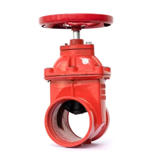 Factory Grooved End Non Rising Stem Flange Gate Valve Manual Cast Iron Type High Temperature Water DN50 DN300