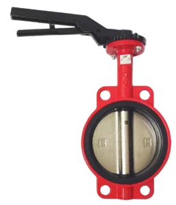 Factory Hot Selling Manual Wafer Type Soft Seal Butterfly Valve Ductile Iron Valve Body Stainless Steel Disc EPDM Sealing Ring