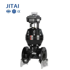Factory JITAI Brand GB DN50 WCB Corrosion resistant Gemil Type Pneumatic PTFE lined Diaphragm Valve PN10 PN40 Chemical