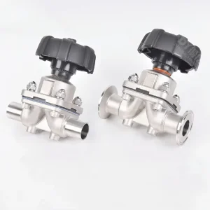 Factory Made Custom High Quality Sanitary Stainless Steel Diaphragm Valve With Tri Clamp