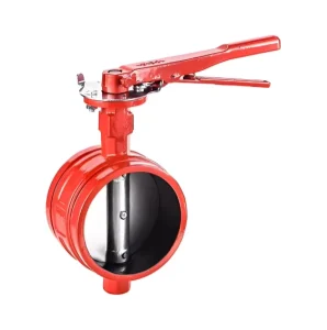 Factory Manual 304 316 Stainless Steel Grooved Fire Butterfly Valve for Water Fire Protection