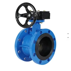Factory Manual Flanged Worm Gear Resilient Seated High Temperature Butterfly Valve