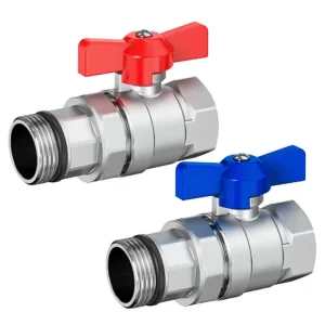 Factory Manual High Temperature OEM Stainless Steel Female & Male Thread Ball Valves for Floor Heating Manifold