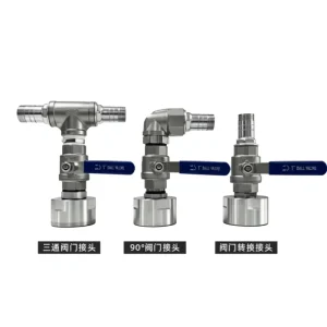 Factory Manual OEM Stainless Steel Agricultural Ball Valves Adapter for IBC Intermediate Bulk Container Tank Accessories