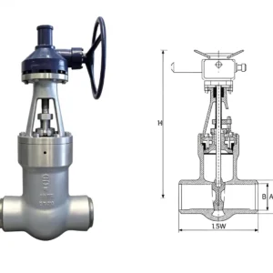 Factory Manual Stainless Steel Forging Grade WCB Carbon Steel Casting American Standard Gate Valves DN50 DN900 Thermal Plant
