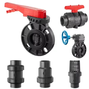 Factory Manufactured ISO Standard Durable UPVC Butterfly Valve Handle 2inch 8inch Flange Connection