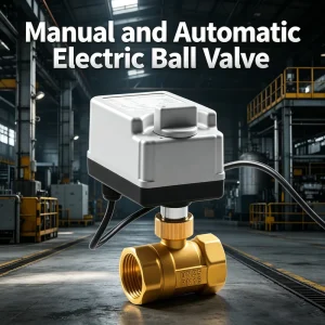Factory Motorized Ball Valve with Manual Override 2 Way Brass Electric Water Valve DC24V AC220V for Water Treatment