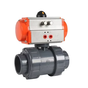 Factory NPT Threaded Plastic PVC Ball Valve DN80 Pneumatic UPVC Double Union Ball Valve