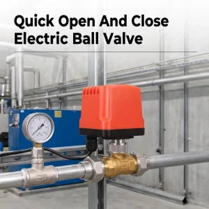 Factory OEM Custom Rapid Open Close Motorized Ball Valve Automatic on Off Electric Valve for Household Water Supply
