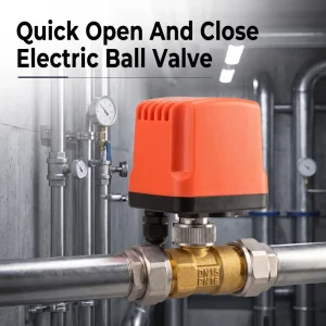 Factory OEM Custom Two Way Brass Motorized Ball Valve Rapid Opening Closing Electric Control Shutoff Valve for Liquid Gas