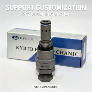 Factory OEM Hydraulic Main Overflow Valve 723 40 93801 723 40 92403 Compatible Komatsu PC200 8 Excavator Hydraulic Components