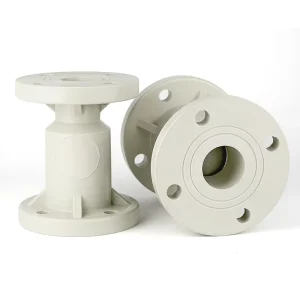 Factory PPH Plastic Anti Corrosion Flange Ball Center Type Check Valves for Water Chemical Processing Lines