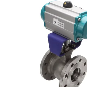 Factory Pneumatic V shaped Ball Valve SS304 SS316 Body Pneumatic V shaped Ball Valve with Pneumatic Actuator