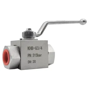 Factory Price KHB Metric Female Hydraulic Carbon Steel High-Pressure Two-Way Ball Valve for Oil Media